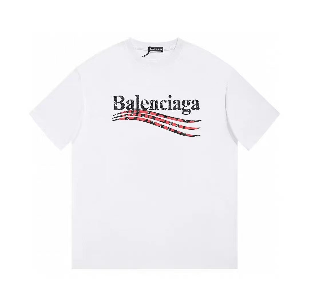 BALENCIAGA Kaos Logo Seri Huruf, Unisex '"COD '"  BA-18