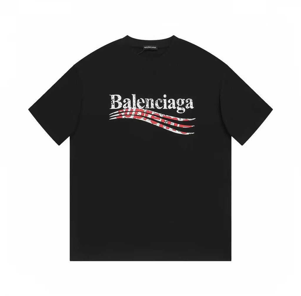 BALENCIAGA Kaos Logo Seri Huruf, Unisex '"COD '"  BA-18