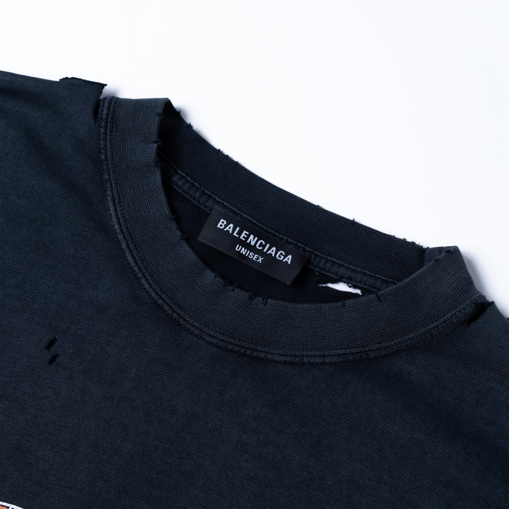 Kaos Pendek Balenciaga dengan Motif Gambar/Cetak, Cocok untuk Pria dan Wanita -BL-27