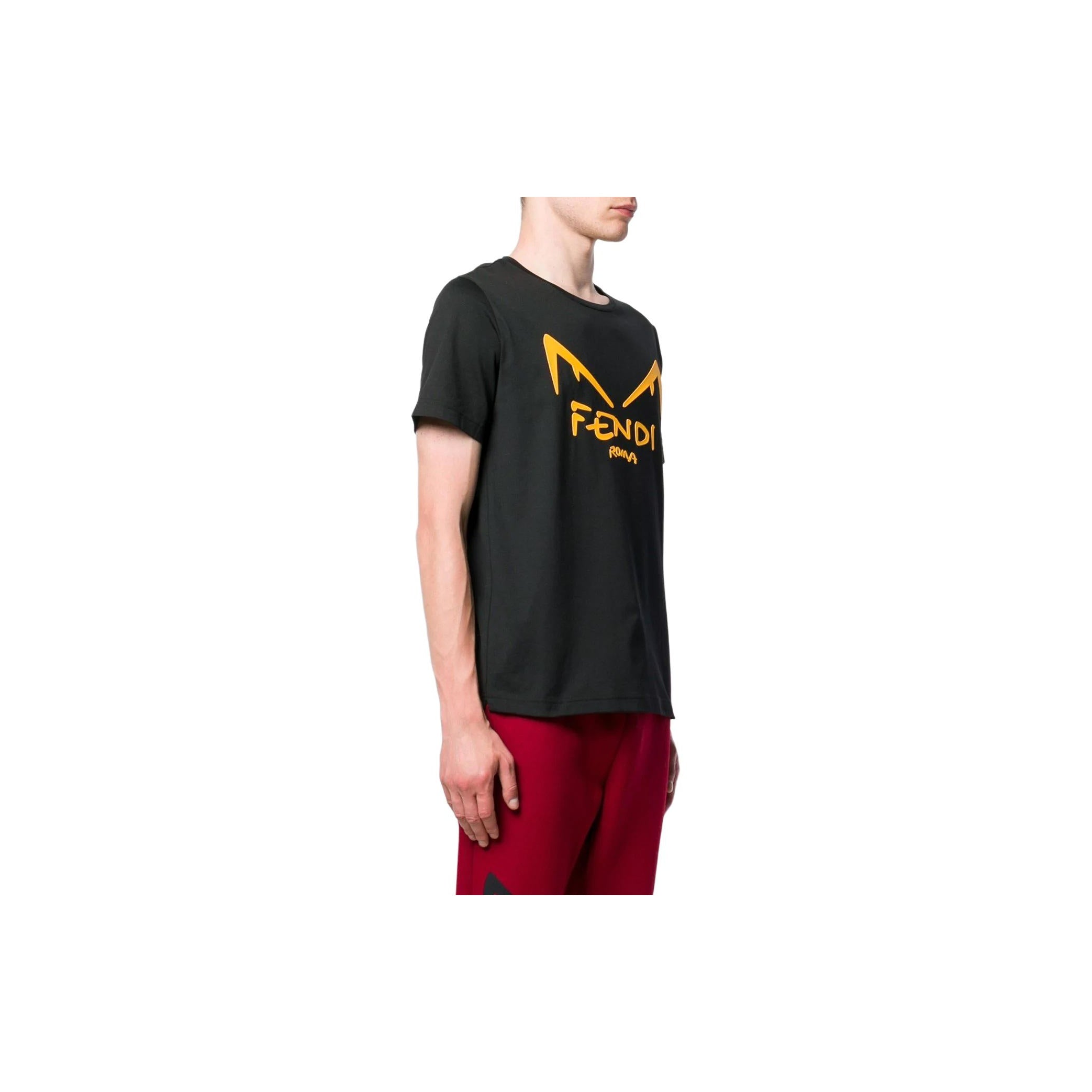 Kaos Pendek FENDI dengan Motif Gambar/Cetak, Cocok untuk Pria dan WanitaF-12