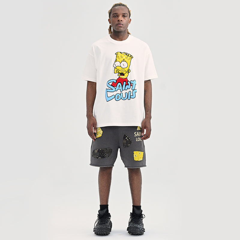 LV Kaos Logo Seri Huruf, Unisex, COD '-L-25