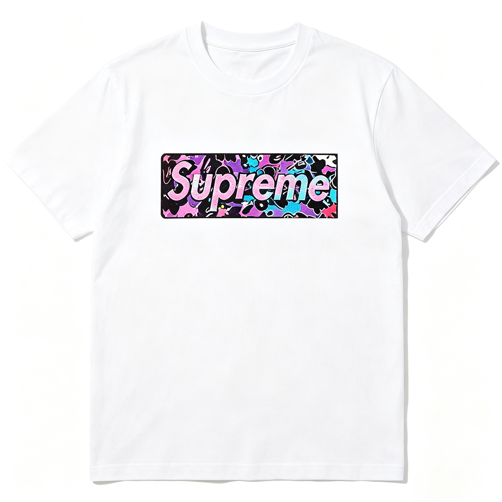 SUPREME Kaos Logo Seri Huruf, Unisex 'COD'