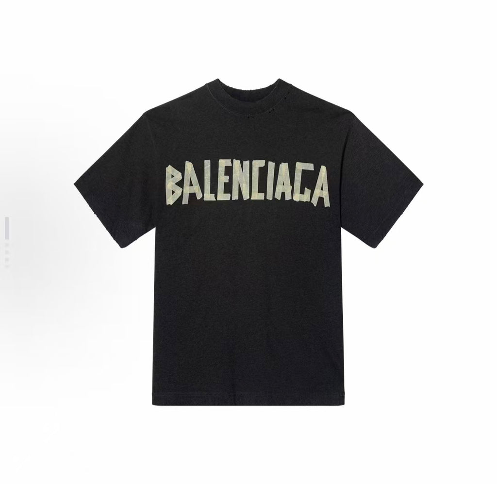 BALENCIAGA Kaos Logo Seri Huruf, Unisex,  '"COD'" BA-3