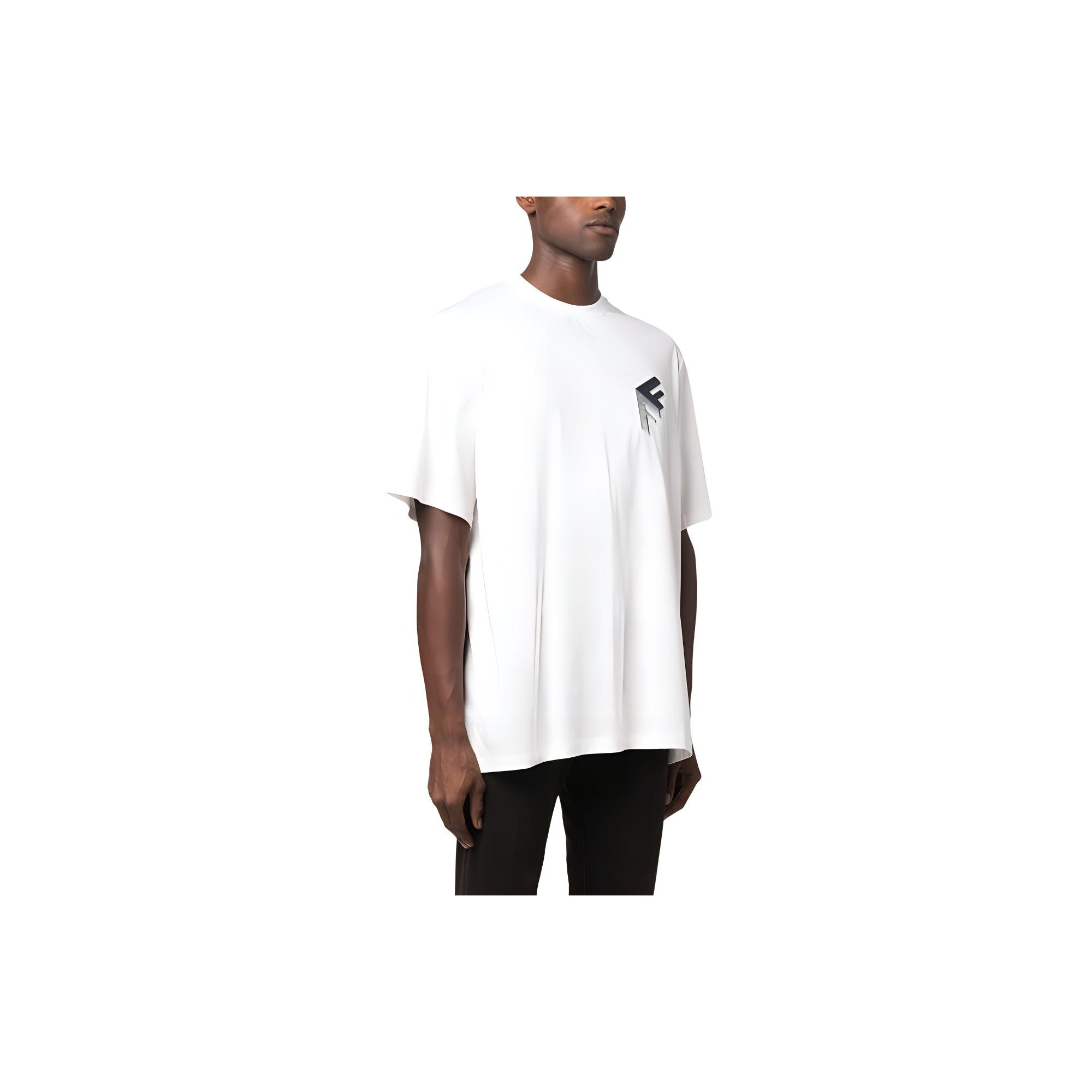 Kaos Pendek FENDI dengan Motif Gambar/Cetak, Cocok untuk Pria dan WanitaF-15