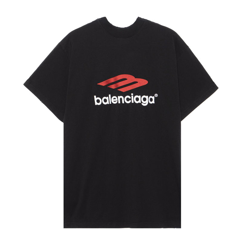 Kaos Pendek Balenciaga dengan Motif Gambar/Cetak, Cocok untuk Pria dan Wanita -BL-29