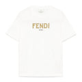 Kaos Pendek FENDI dengan Motif Gambar/Cetak, Cocok untuk Pria dan WanitaF-33